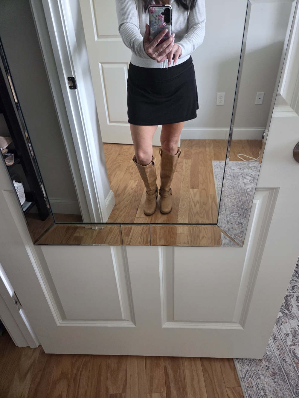 One Of A Kind Frye Tall Tan Leather Pull-On Riding Boots